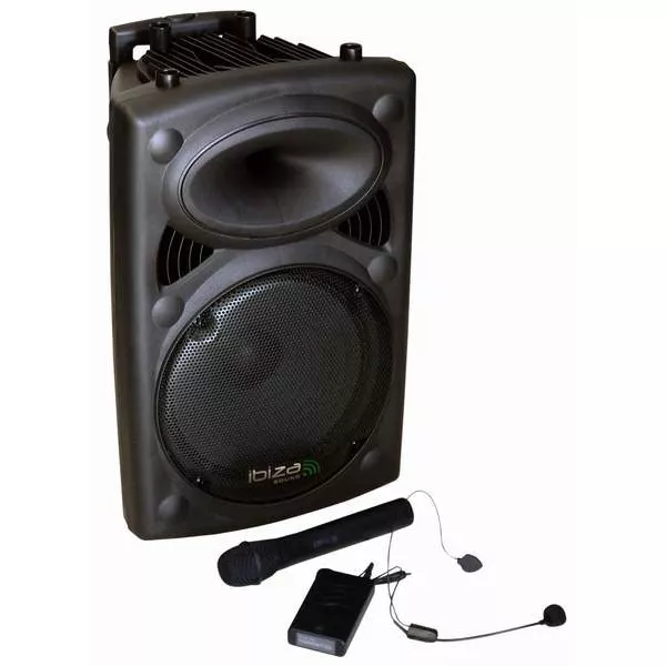 Prenosný PA systém Ibiza sound PORT12VHF-BT
