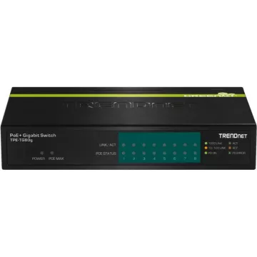 Prepínač Gigabit Power over Ethernet Monacor TPE-TG80G