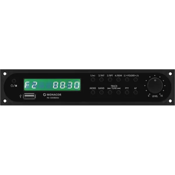Tuner FM / AM RDS s rozhraním USB Monacor PA-1200RDSU