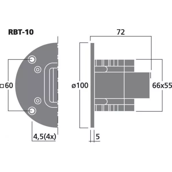 Výškový reproduktor MONACOR RBT-10, 12 W, 5 Ohm