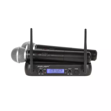 Mikrofón bezdrôtový VHF AZUSA WR-358LD ručný, 2-kanálový