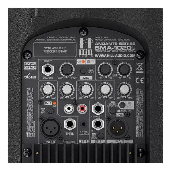 Aktívna reprosústava Hill-audio SMA1520 V2, 250 + 40W