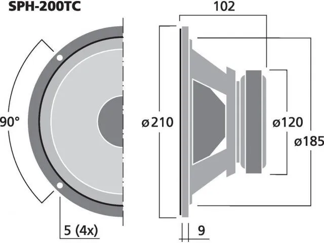 Basový reproduktor Monacor SPH-200TC, 2 x 60 W, 2 x 8 Ohm (3) Basový reproduktor Monacor SPH-200TC, 2 x 60 W, 2 x 8 Ohm (3)