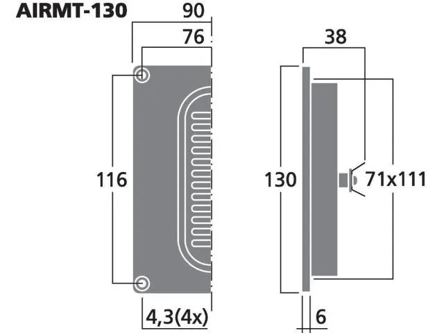 Výškový reproduktor MONACOR AIRMT-130,High-end, 60 W, 8 Ohm (3) Výškový reproduktor MONACOR AIRMT-130,High-end, 60 W, 8 Ohm (3)